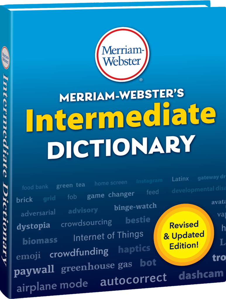 Merriam-Webster's Intermediate Dictionary hard cover image